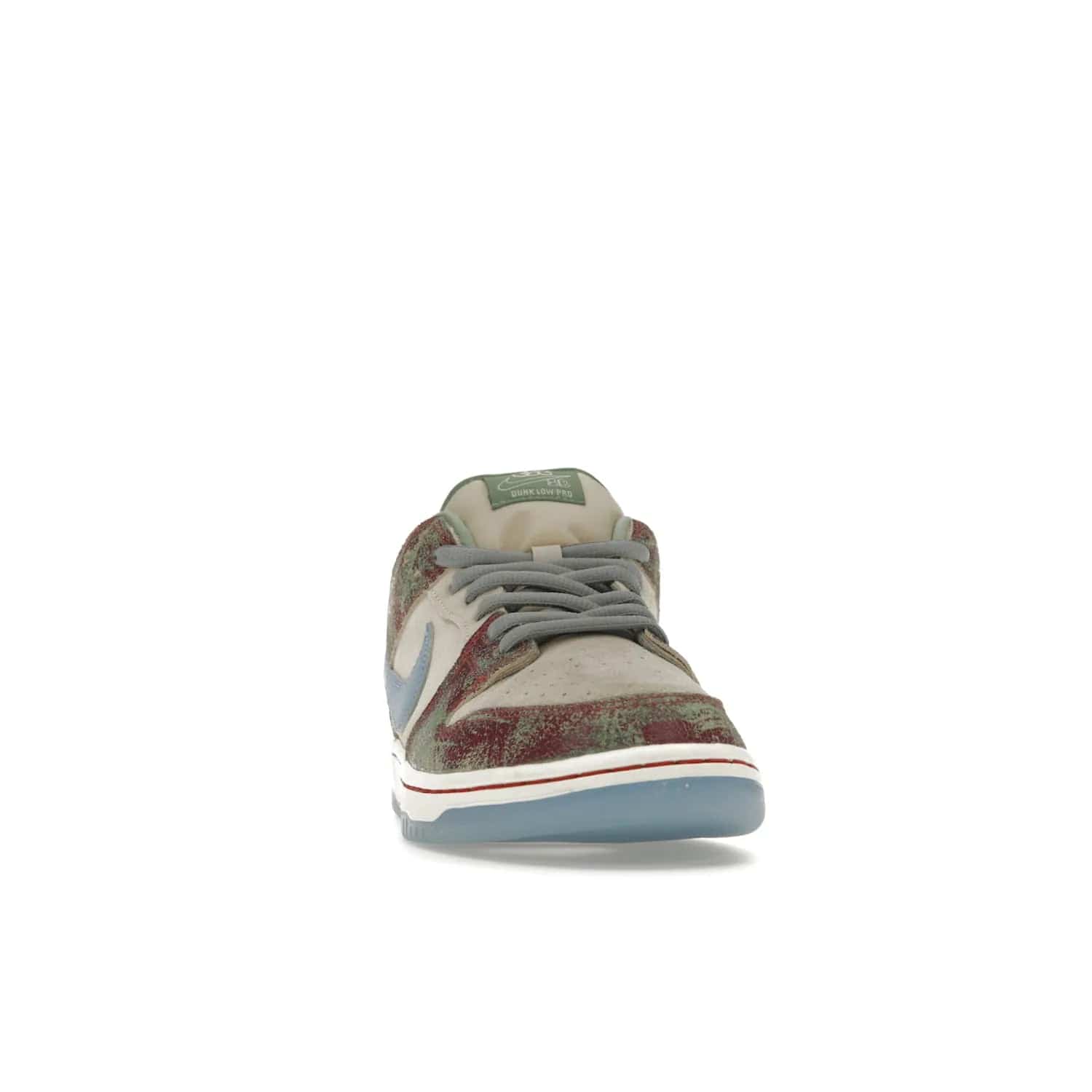 Nike SB Dunk Low Crenshaw Skate Club - Image 9 - Only at www.BallersClubKickz.com - Introducing the Nike SB Dunk Low Crenshaw Skate Club! Classic skate shoes with Sail and Light Blue upper, Cedar accents, padded collars and superior grip for comfortable, stable performance and style. Ideal for any skate session.