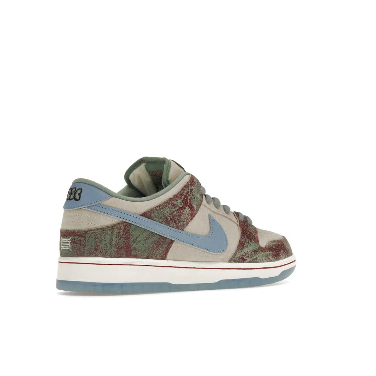 Nike SB Dunk Low Crenshaw Skate Club - Image 33 - Only at www.BallersClubKickz.com - Introducing the Nike SB Dunk Low Crenshaw Skate Club! Classic skate shoes with Sail and Light Blue upper, Cedar accents, padded collars and superior grip for comfortable, stable performance and style. Ideal for any skate session.