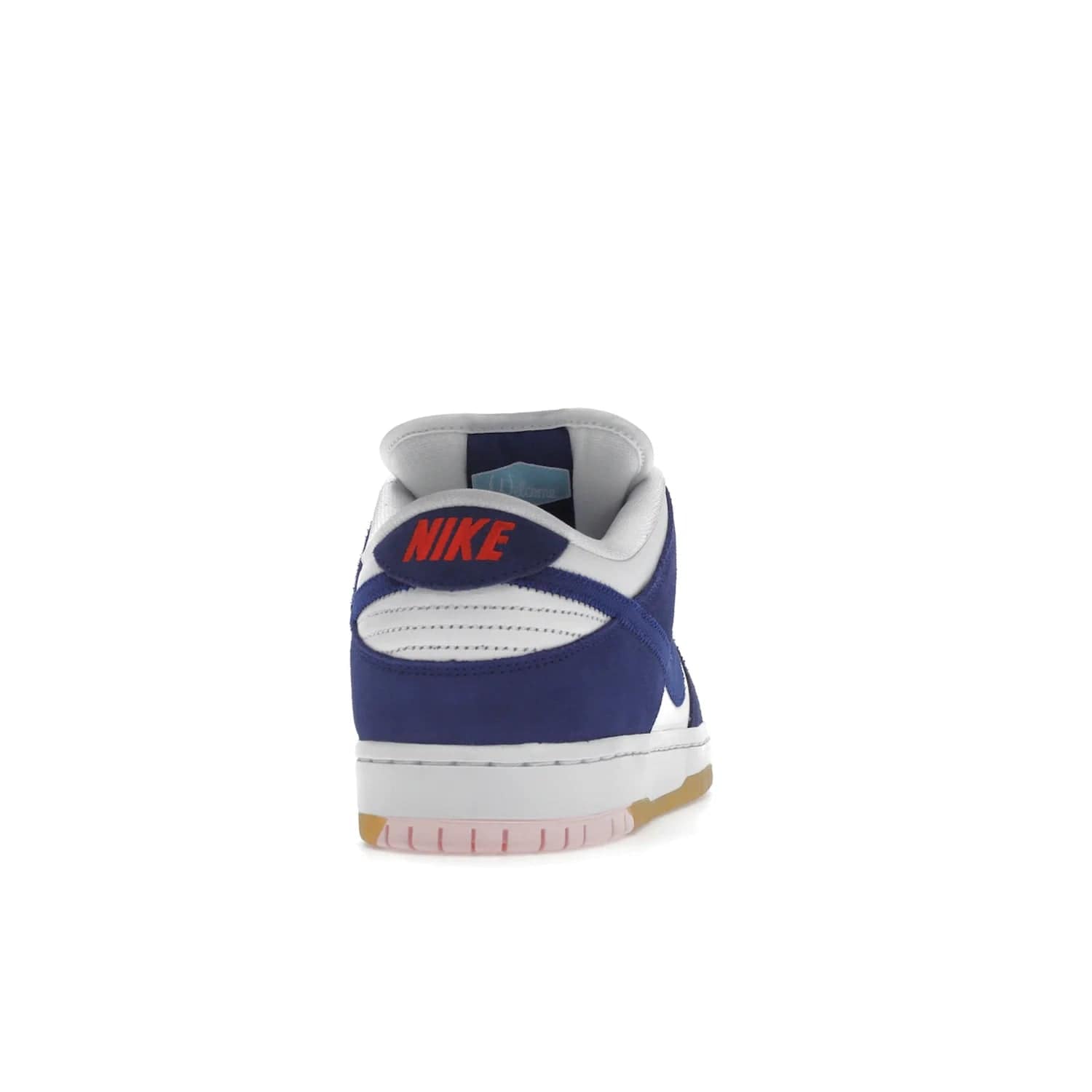 Nike SB Dunk Low Los Angeles Dodgers - Image 29 - Only at www.BallersClubKickz.com - Make a statement with the limited edition Nike SB Dunk Low Los Angeles Dodgers. Featuring a striking blue and white color combination, convenient lace-up closure, light-brown sole, and pink graphic, this stylish and comfortable low-top sneaker is perfect for sport fans and sneaker enthusiasts alike. Available in June 2022.