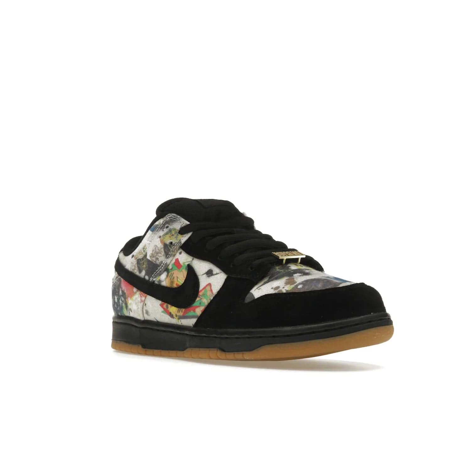 Nike SB Dunk Low Supreme Rammellzee - Image 6 - Only at www.BallersClubKickz.com - Own a piece of art history with the limited edition Nike SB Dunk Low Supreme Rammellzee. Released on August 31, 2023, this sneaker features Rammellzee's iconic graffiti motifs and sold out quickly worldwide. Get this sneaker today and experience the artwork of the late Rammellzee!