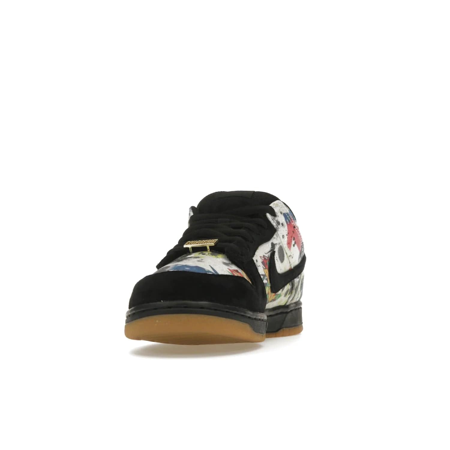 Nike SB Dunk Low Supreme Rammellzee - Image 12 - Only at www.BallersClubKickz.com - Own a piece of art history with the limited edition Nike SB Dunk Low Supreme Rammellzee. Released on August 31, 2023, this sneaker features Rammellzee's iconic graffiti motifs and sold out quickly worldwide. Get this sneaker today and experience the artwork of the late Rammellzee!