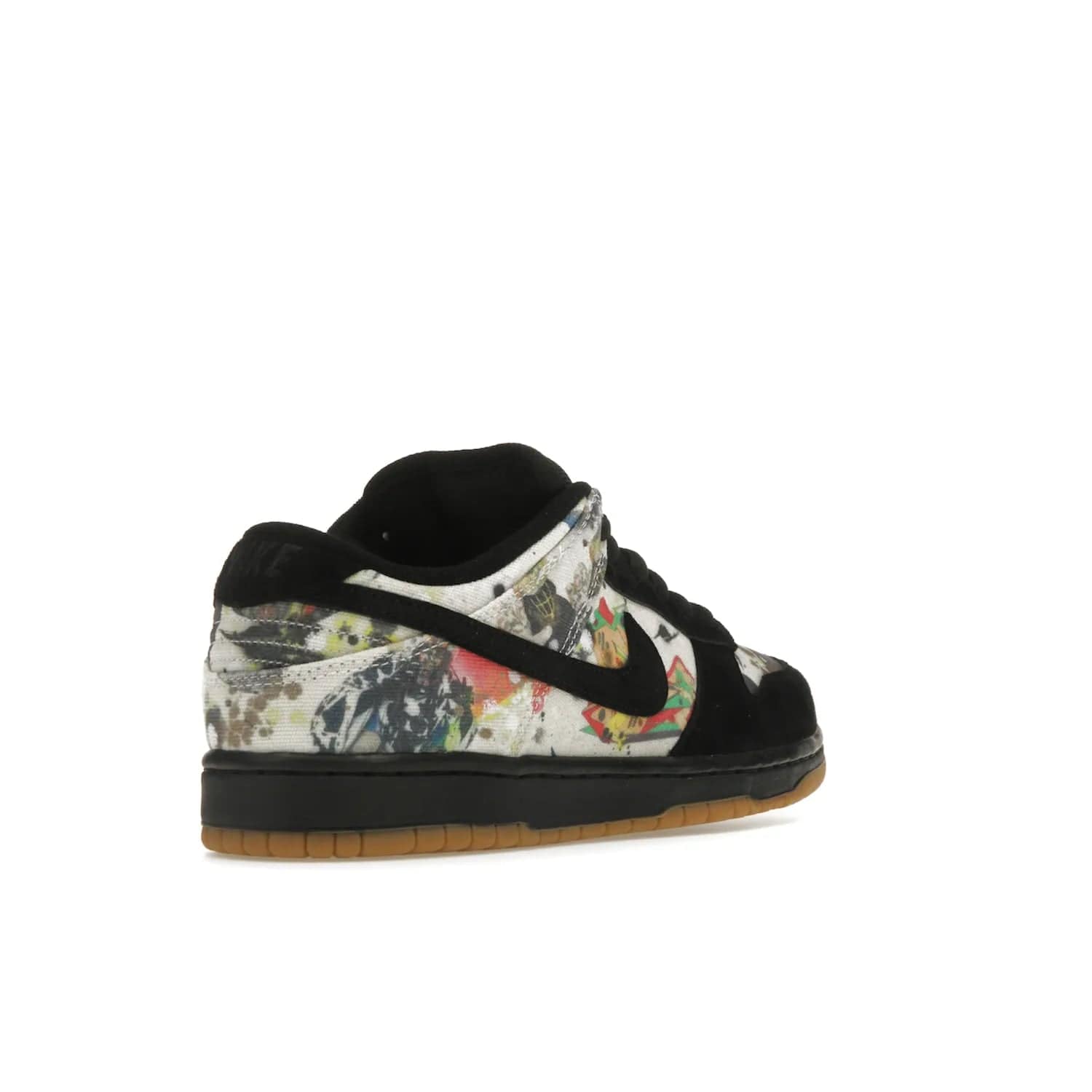 Nike SB Dunk Low Supreme Rammellzee - Image 32 - Only at www.BallersClubKickz.com - Own a piece of art history with the limited edition Nike SB Dunk Low Supreme Rammellzee. Released on August 31, 2023, this sneaker features Rammellzee's iconic graffiti motifs and sold out quickly worldwide. Get this sneaker today and experience the artwork of the late Rammellzee!
