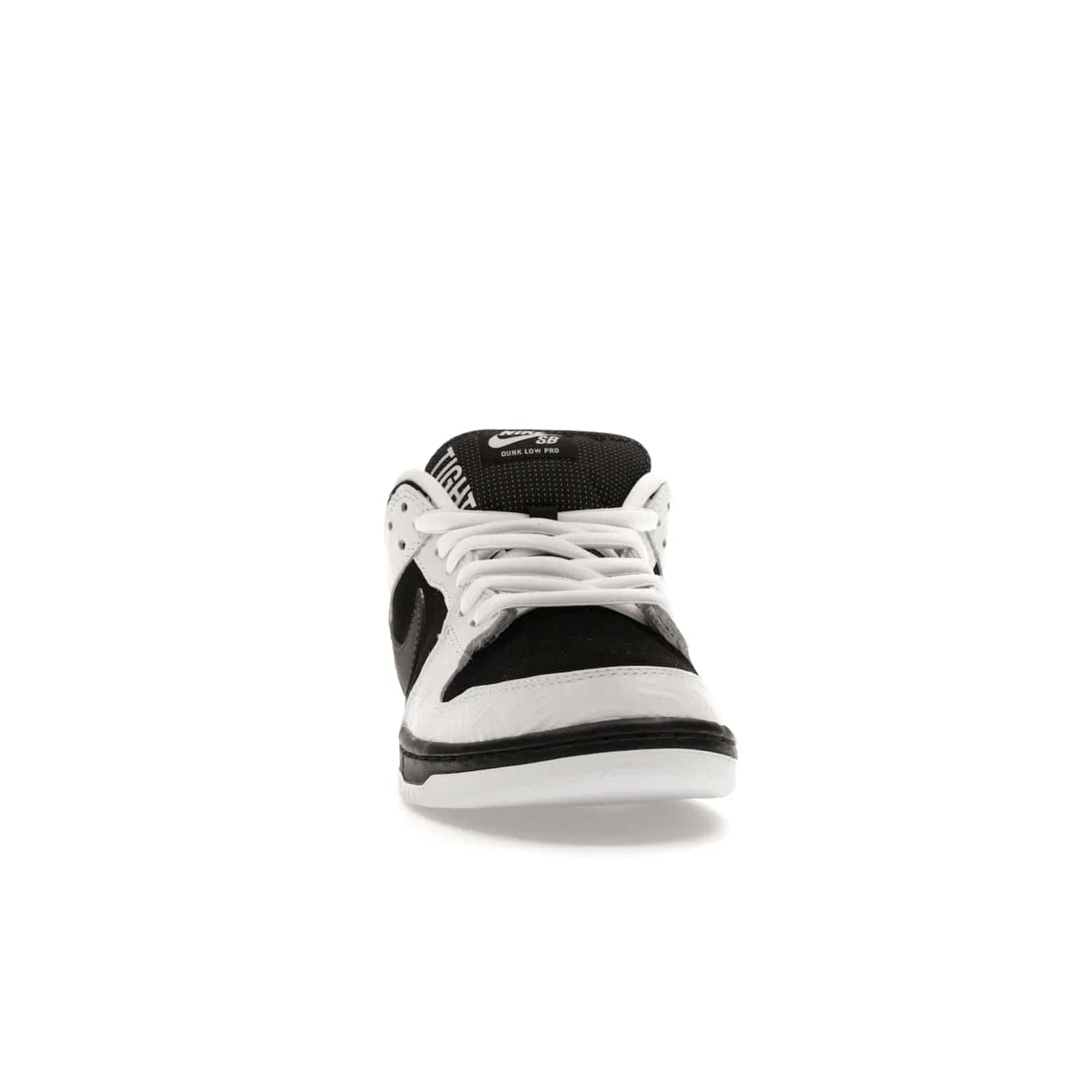 Nike SB Dunk Low TIGHTBOOTH - Image 9 - Only at www.BallersClubKickz.com - Releasing Nov 14, 2023, the TIGHTBOOTH Nike SB Dunk Low celebrates street skating and the urban streets. The White/Black-Safety Orange hue captures the energy and feel of the board and provides superior performance and bold style. Be ready to take on the black of night and make your mark on street culture.