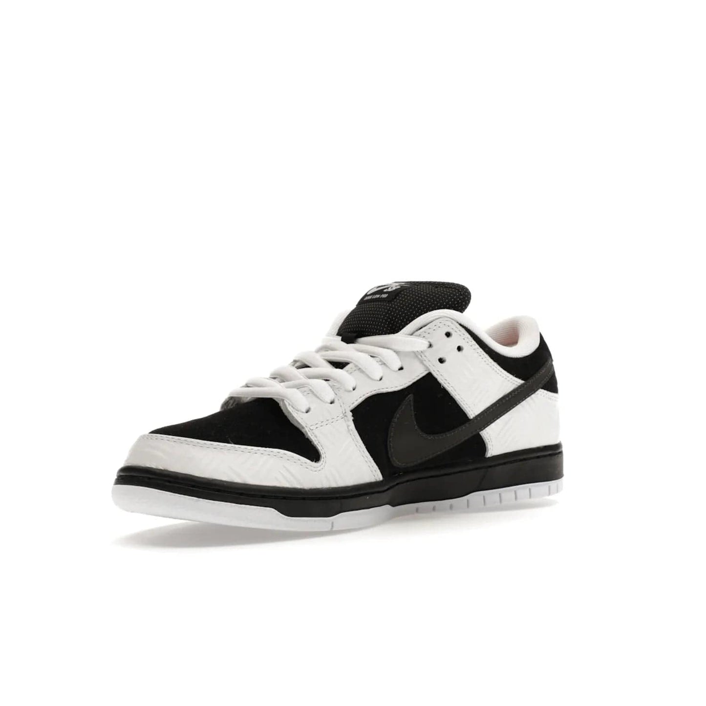 Nike SB Dunk Low TIGHTBOOTH - Image 15 - Only at www.BallersClubKickz.com - Releasing Nov 14, 2023, the TIGHTBOOTH Nike SB Dunk Low celebrates street skating and the urban streets. The White/Black-Safety Orange hue captures the energy and feel of the board and provides superior performance and bold style. Be ready to take on the black of night and make your mark on street culture.