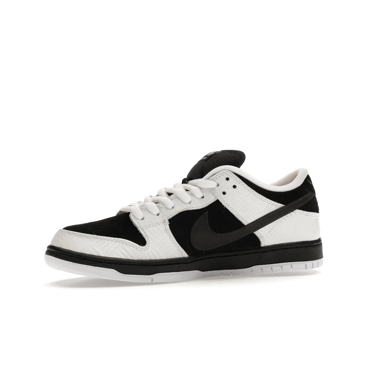 Nike SB Dunk Low TIGHTBOOTH - Image 17 - Only at www.BallersClubKickz.com - Releasing Nov 14, 2023, the TIGHTBOOTH Nike SB Dunk Low celebrates street skating and the urban streets. The White/Black-Safety Orange hue captures the energy and feel of the board and provides superior performance and bold style. Be ready to take on the black of night and make your mark on street culture.