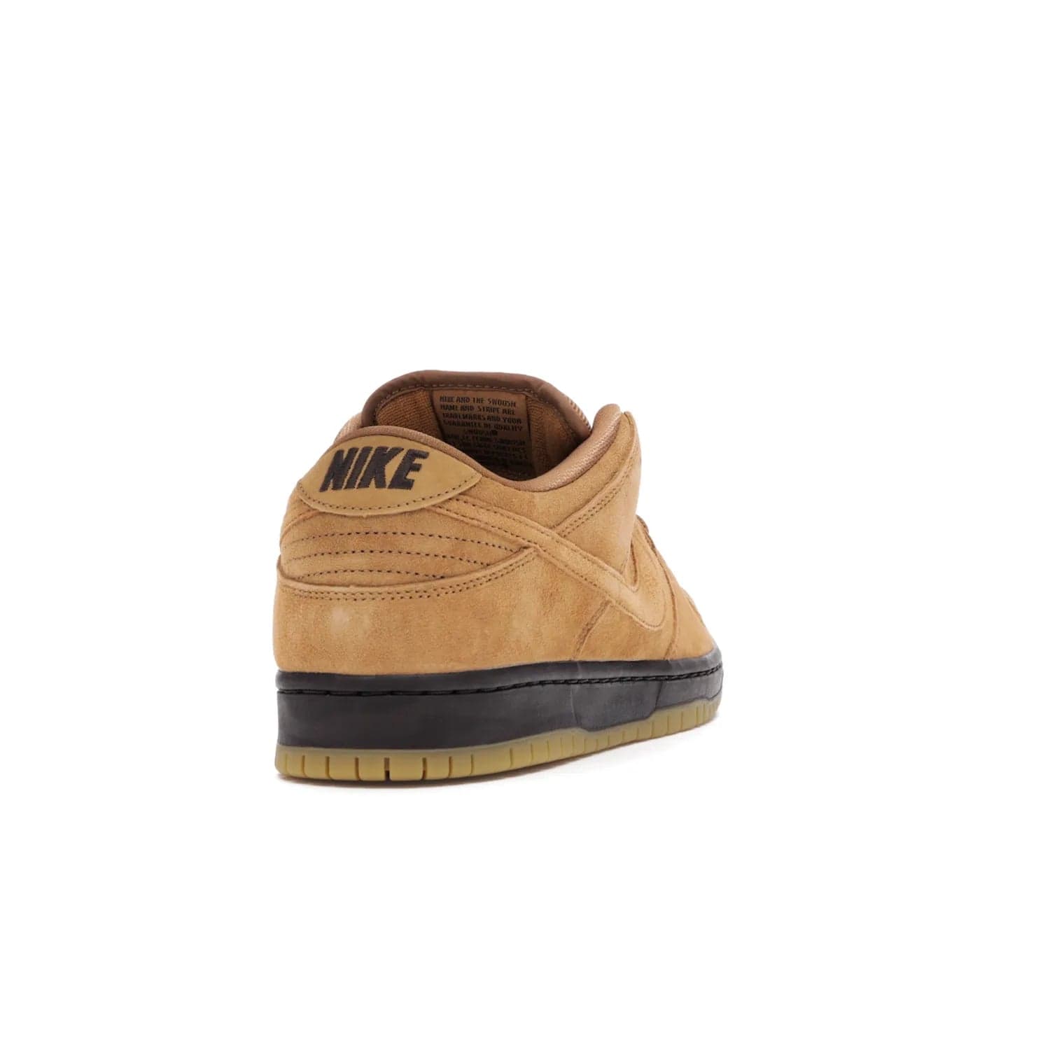 Nike SB Dunk Low Wheat (2021/2023) - Image 30 - Only at www.BallersClubKickz.com - The Nike SB Dunk Low Wheat (2021/2023)has a sleek silhouette and wheat suede upper. Tan tones for lining, mesh tongues, and laces. Iconic color palette midsole, perforated boxing toe. Brown branding on tongue and heel. Gum rubber outsole with partitioned pattern for traction. Eschewed in Feb 2021 for $110.