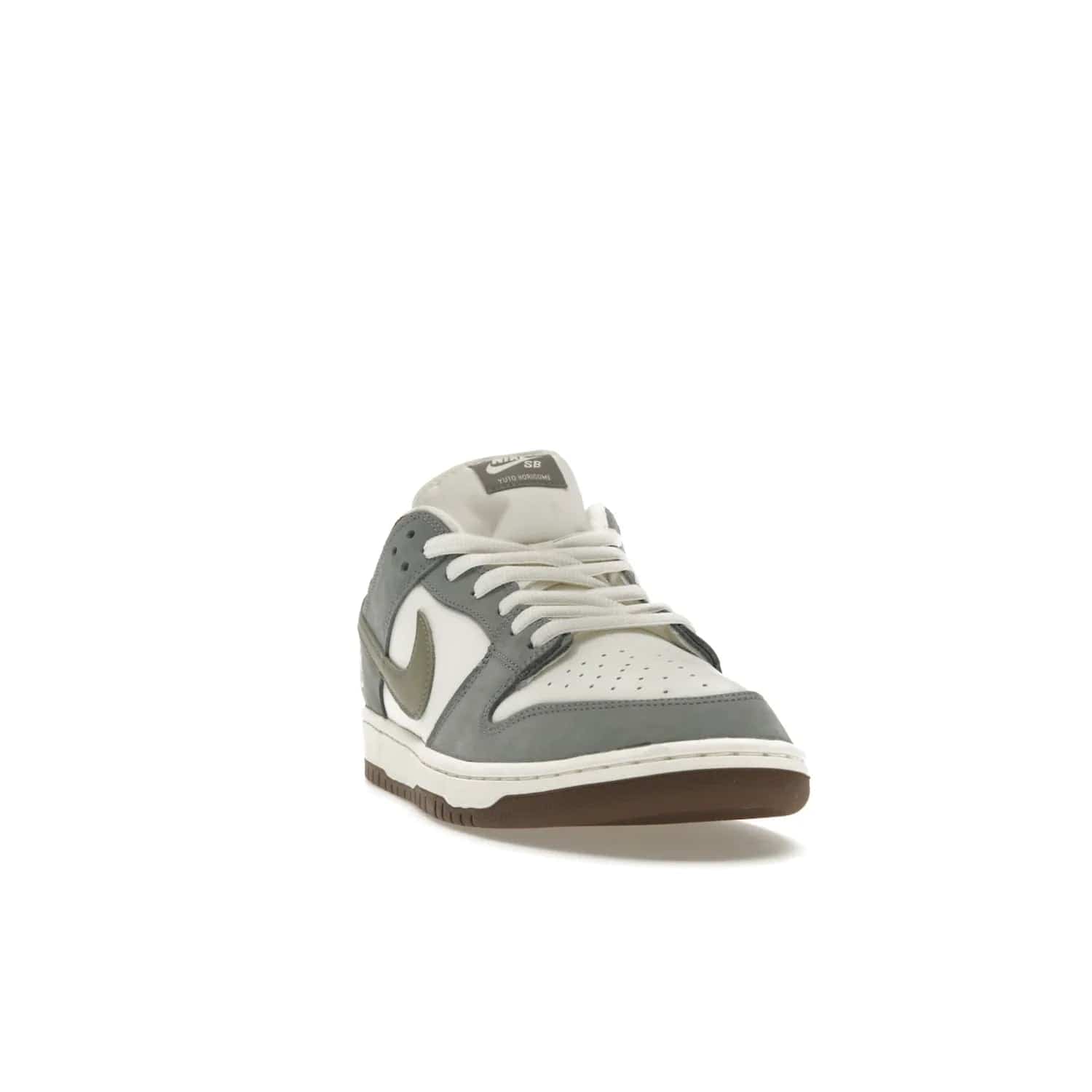 Nike SB Dunk Low Yuto Horigome - Image 8 - Only at www.BallersClubKickz.com - Introducing the Nike SB Dunk Low Yuto Horigome! Co-designed with the skater himself, it features Wolf Grey, Iron Grey, and Sail accents. Comfort and style for everyday wear, plus perfect for skate sessions. Get yours August 29, 2023!