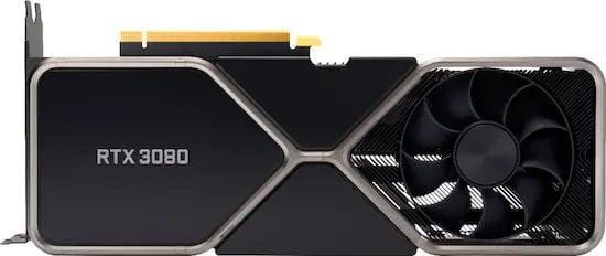 NVIDIA GeForce RTX 3080 Founders Edition Graphics Card - Image 02 - Only at www.BallersClubKickz.com - Step up your graphics with the RTX 3080 Founders Edition. The NVIDIA-made RTX 3080 Founders Edition is advanced in its features, including a dual-fan system, 10GB of RAM, and boost clock speeds of 1.71 GHz. 