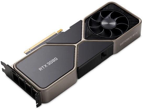 NVIDIA GeForce RTX 3080 Founders Edition Graphics Card - Image 03 - Only at www.BallersClubKickz.com - Step up your graphics with the RTX 3080 Founders Edition. The NVIDIA-made RTX 3080 Founders Edition is advanced in its features, including a dual-fan system, 10GB of RAM, and boost clock speeds of 1.71 GHz. 