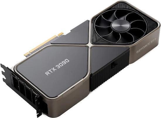 NVIDIA GeForce RTX 3090 Founders Edition Graphics Card - Image 05 - Only at www.BallersClubKickz.com - The RTX 3090 Founders Edition released in September 2020 for $1,500 and is packed with features including ray tracing capabilities, 24GB of RAM, and NVIDIA’s Ampere architecture, as well as boost clock speeds of 1.70 GHz. With the RTX 3090 Founders Edition, you will get the card made by NVIDIA rather than a partner company.