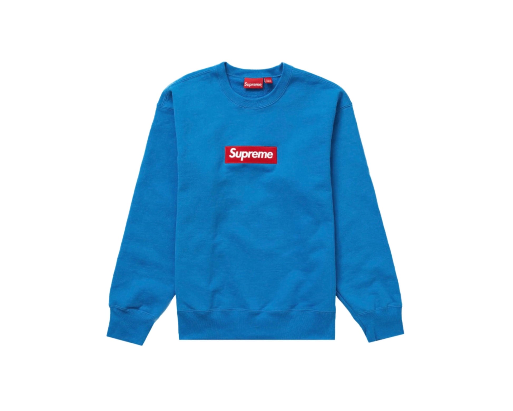 Supreme Box Logo Crewneck FW22 - Image 03 - Only at www.BallersClubKickz.com - These Supreme Box Logo Crewnecks FW22 were available in December of 2022.