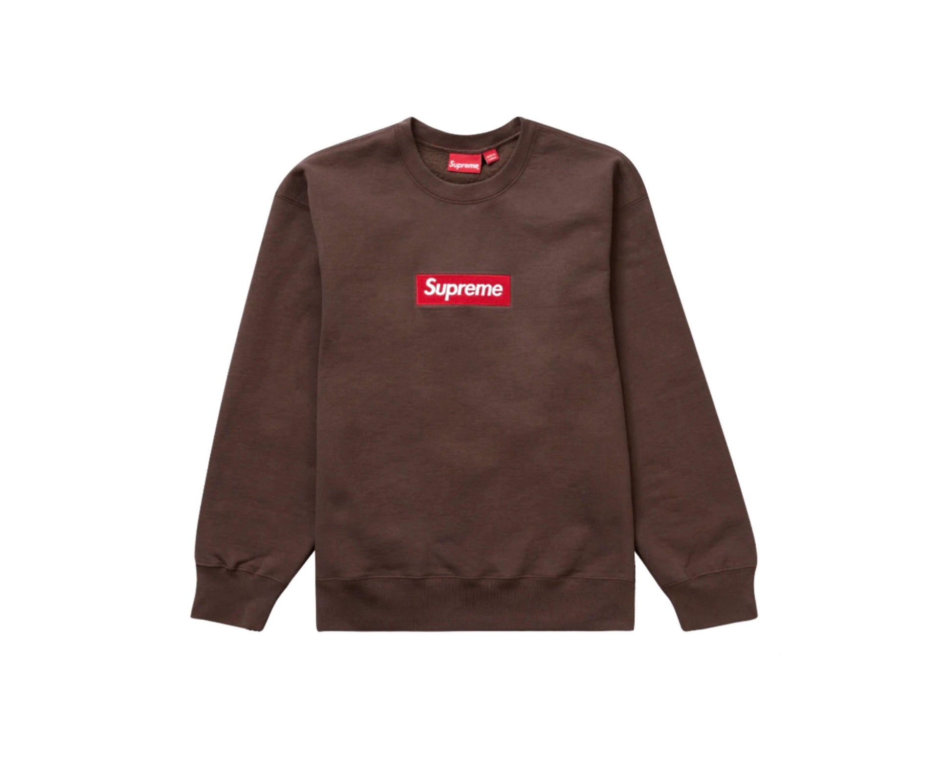 Supreme Box Logo Crewneck FW22 - Image 04 - Only at www.BallersClubKickz.com - These Supreme Box Logo Crewnecks FW22 were available in December of 2022.