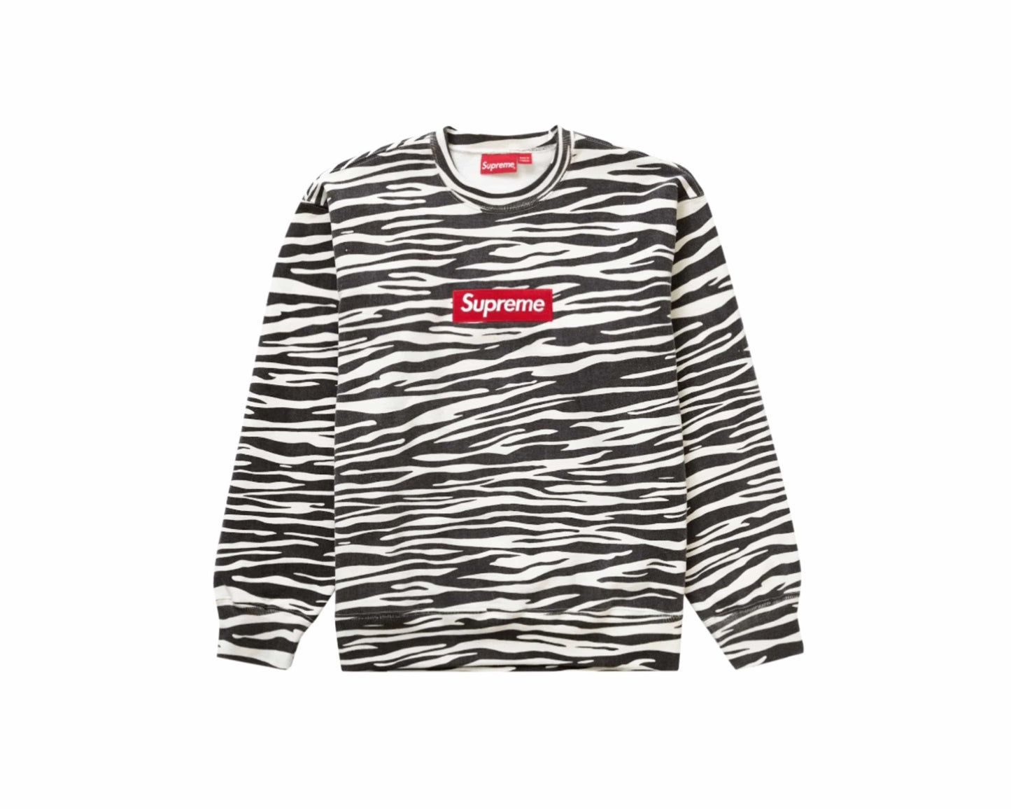 Supreme Box Logo Crewneck FW22 - Image 08 - Only at www.BallersClubKickz.com - These Supreme Box Logo Crewnecks FW22 were available in December of 2022.