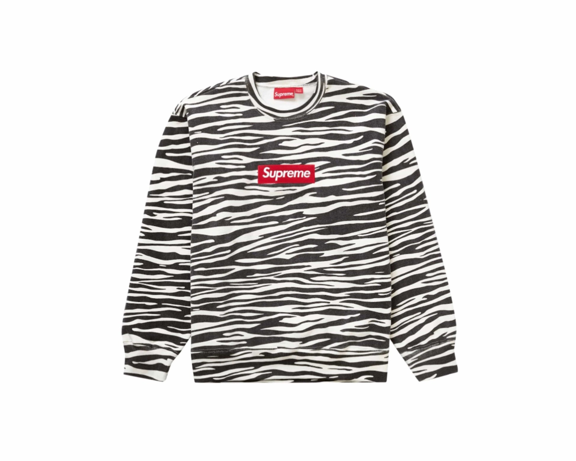 Supreme Box Logo Crewneck FW22 - Image 08 - Only at www.BallersClubKickz.com - These Supreme Box Logo Crewnecks FW22 were available in December of 2022.