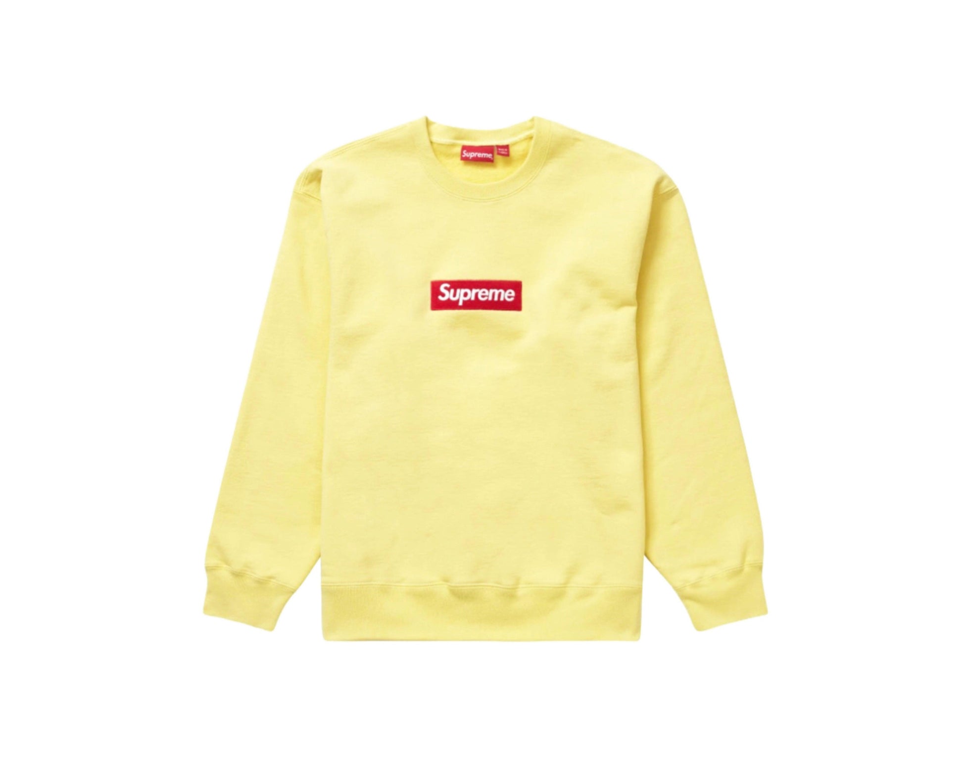 Supreme Box Logo Crewneck FW22 - Image 07 - Only at www.BallersClubKickz.com - These Supreme Box Logo Crewnecks FW22 were available in December of 2022.