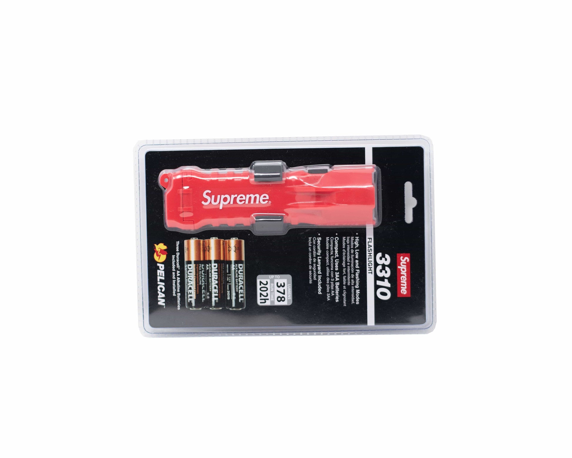 Supreme Pelican 3310PL Flashlight Red - Image 01 - Only at www.BallersClubKickz.com - This Supreme Pelican 3310PL 'Flashlight Red' was featured in SS19.