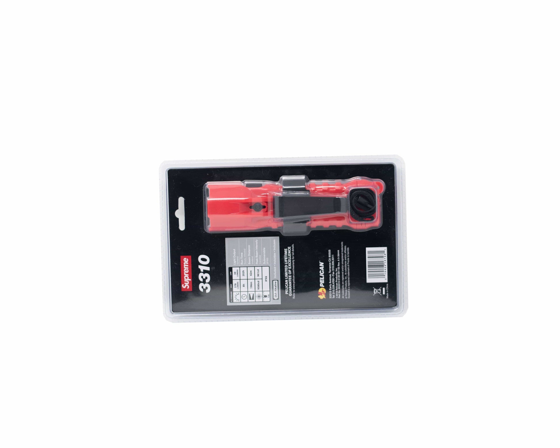 Supreme Pelican 3310PL Flashlight Red - Image 02 - Only at www.BallersClubKickz.com - This Supreme Pelican 3310PL 'Flashlight Red' was featured in SS19.
