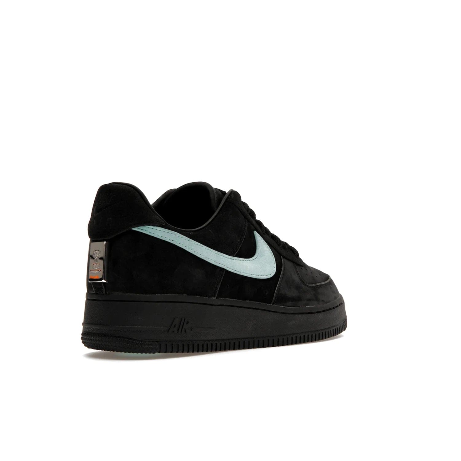 Nike Air Force 1 Low Tiffany & Co. 1837 - Image 32 - Only at www.BallersClubKickz.com - Nike & Tiffany & Co. collaborate on an exclusive sterling silver sneaker, the Air Force 1 Low Tiffany & Co. 1837. Featuring a suede uppr, Tiffany Blue Swoosh and "Tiffany" cursive branding, this pair of AF1s offers an opulent fusion of athleisure and luxury fashion. Release date March 2023.