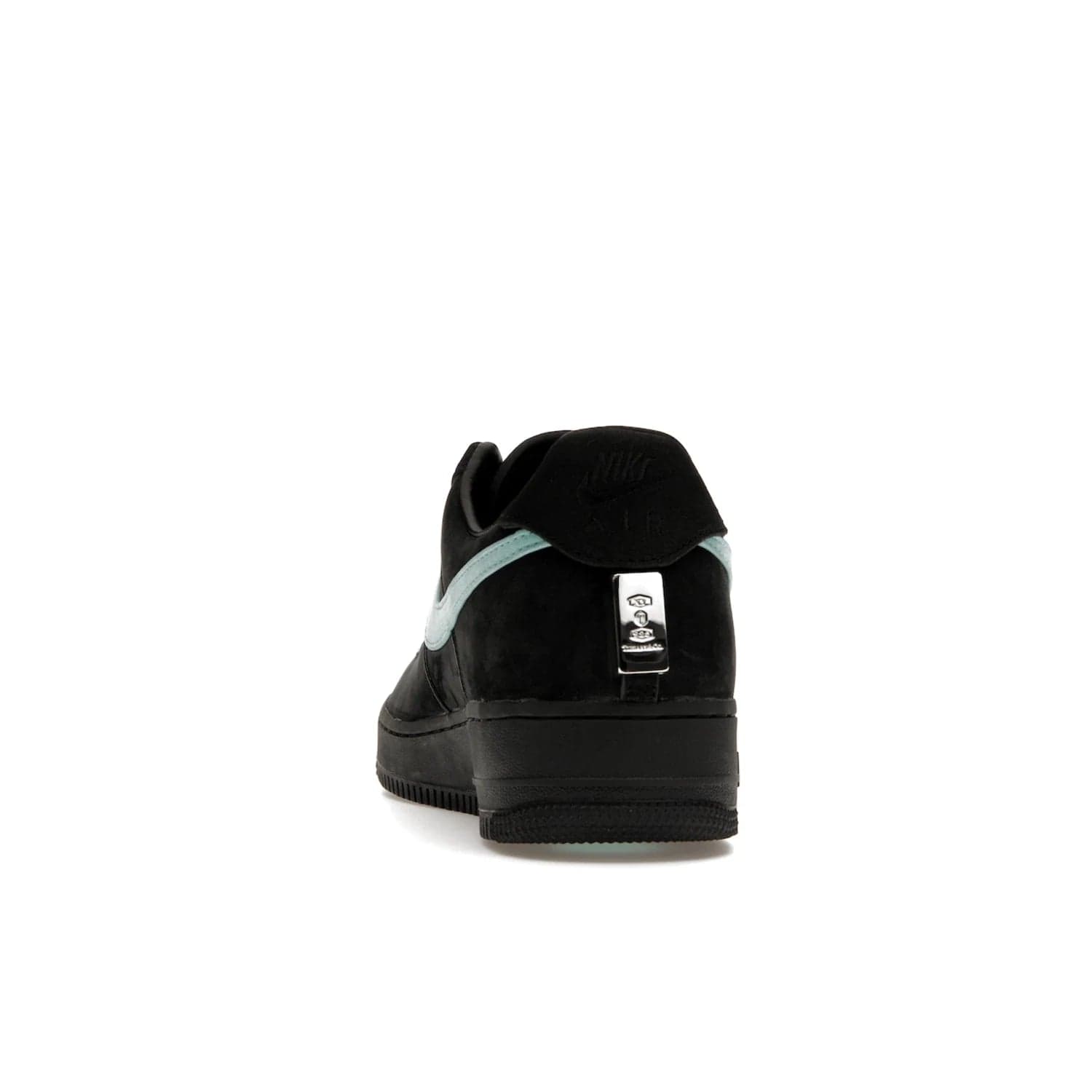 Nike Air Force 1 Low Tiffany & Co. 1837 - Image 27 - Only at www.BallersClubKickz.com - Nike & Tiffany & Co. collaborate on an exclusive sterling silver sneaker, the Air Force 1 Low Tiffany & Co. 1837. Featuring a suede uppr, Tiffany Blue Swoosh and "Tiffany" cursive branding, this pair of AF1s offers an opulent fusion of athleisure and luxury fashion. Release date March 2023.