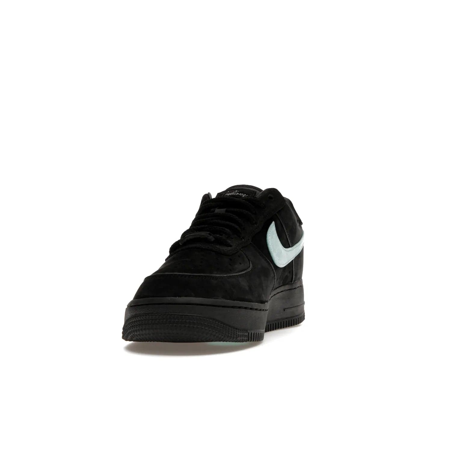 Nike Air Force 1 Low Tiffany & Co. 1837 - Image 12 - Only at www.BallersClubKickz.com - Nike & Tiffany & Co. collaborate on an exclusive sterling silver sneaker, the Air Force 1 Low Tiffany & Co. 1837. Featuring a suede uppr, Tiffany Blue Swoosh and "Tiffany" cursive branding, this pair of AF1s offers an opulent fusion of athleisure and luxury fashion. Release date March 2023.