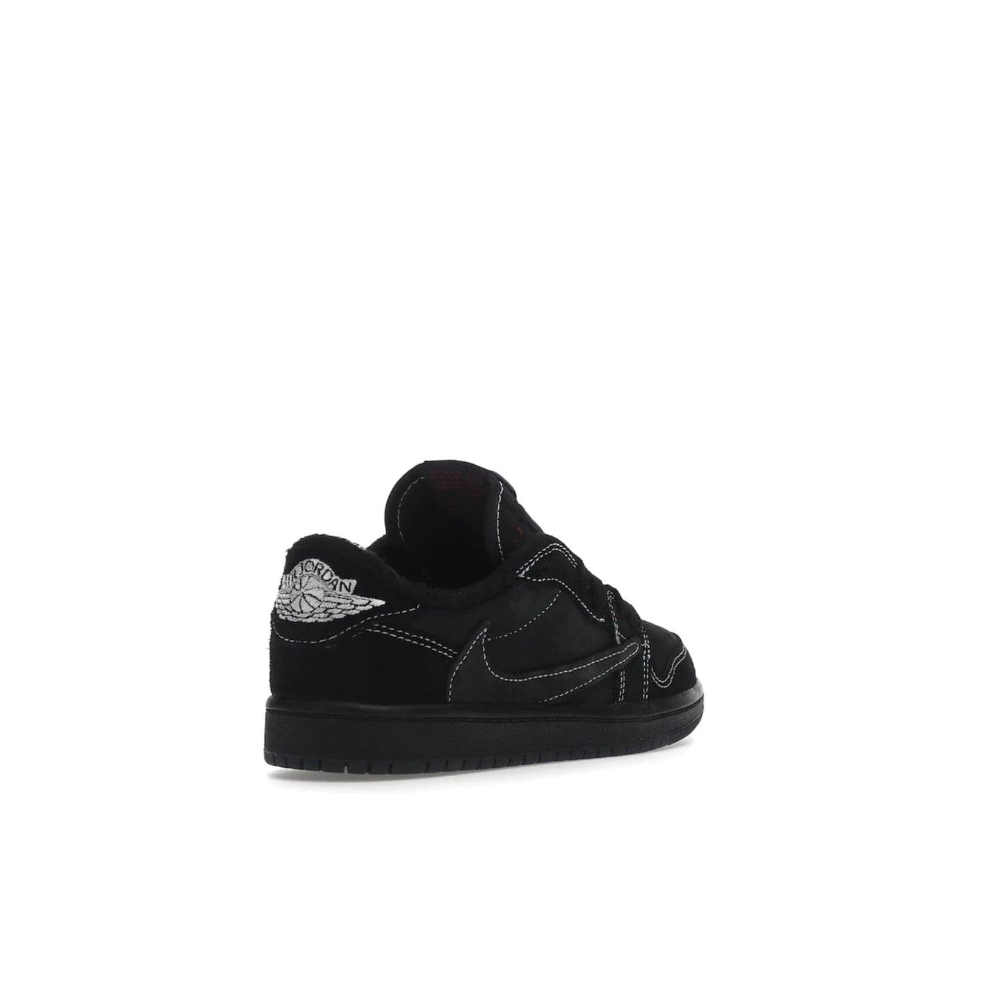 Jordan 1 Retro Low OG SP Travis Scott Black Phantom (PS) - Image 32 - Only at www.BallersClubKickz.com - Kids' Air Jordan 1 Retro Low OG SP Travis Scott 'Black Phantom' PS: A bold upper in black and Phantom features Travis Scott's signature branding. Swoosh, Cactus Jack, and Wings logos. Out Dec. 15th for $60.