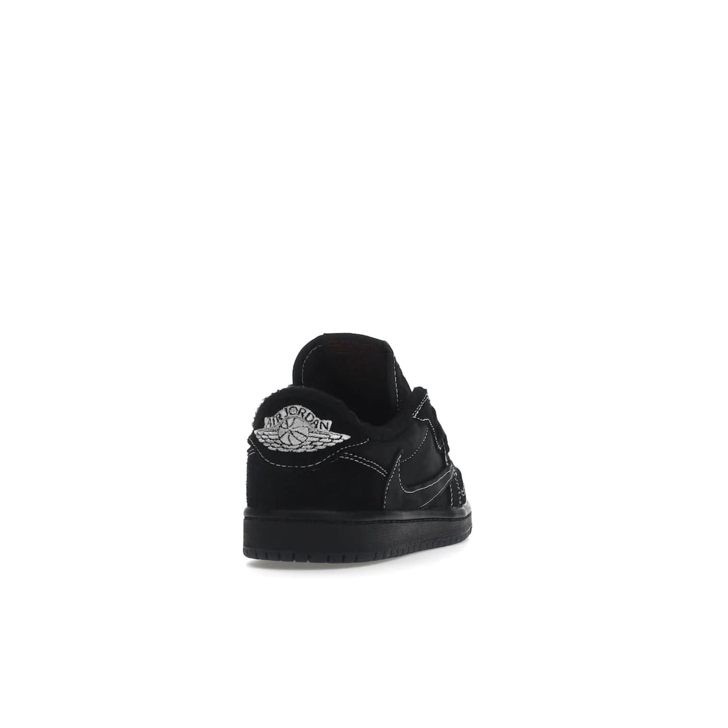 Jordan 1 Retro Low OG SP Travis Scott Black Phantom (PS) - Image 30 - Only at www.BallersClubKickz.com - Kids' Air Jordan 1 Retro Low OG SP Travis Scott 'Black Phantom' PS: A bold upper in black and Phantom features Travis Scott's signature branding. Swoosh, Cactus Jack, and Wings logos. Out Dec. 15th for $60.