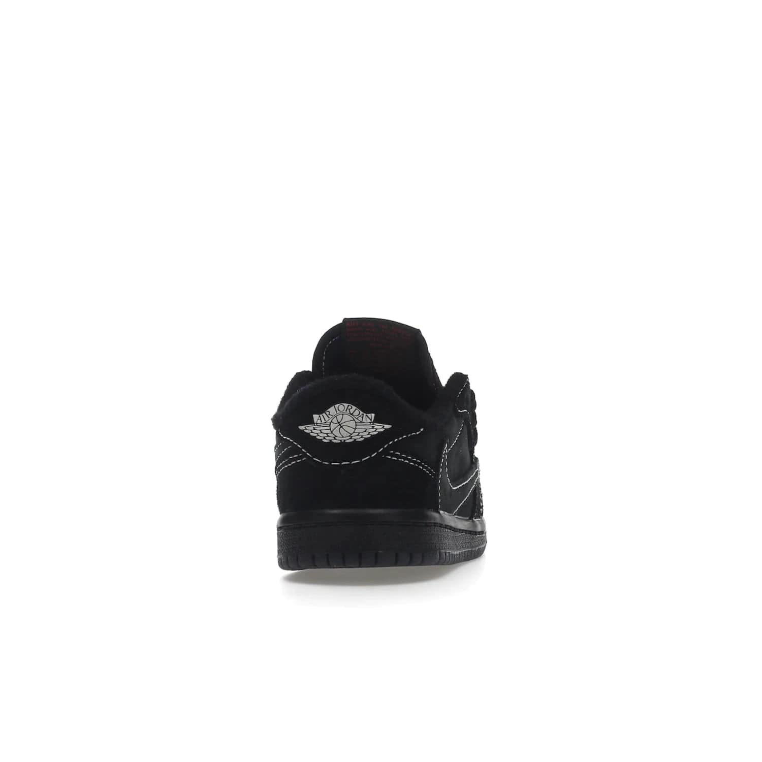 Jordan 1 Retro Low OG SP Travis Scott Black Phantom (TD) - Image 29 - Only at www.BallersClubKickz.com - Shop the Air Jordan I Retro Low OG SP "Travis Scott Black Phantom" TD. Bold black and phantom colorway crafted from nubuck and suede with white stitching. Cactus Jack and Wings branding. Release: Dec 15, 2022.