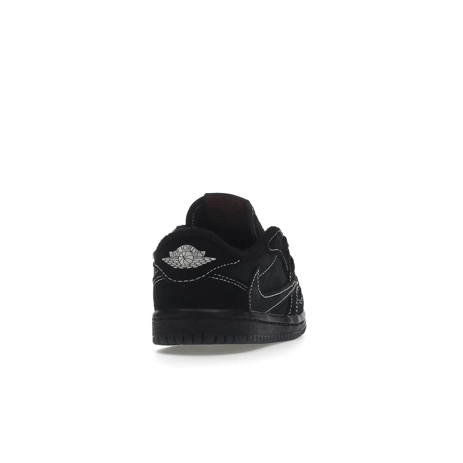 Jordan 1 Retro Low OG SP Travis Scott Black Phantom (TD) - Image 30 - Only at www.BallersClubKickz.com - Shop the Air Jordan I Retro Low OG SP "Travis Scott Black Phantom" TD. Bold black and phantom colorway crafted from nubuck and suede with white stitching. Cactus Jack and Wings branding. Release: Dec 15, 2022.