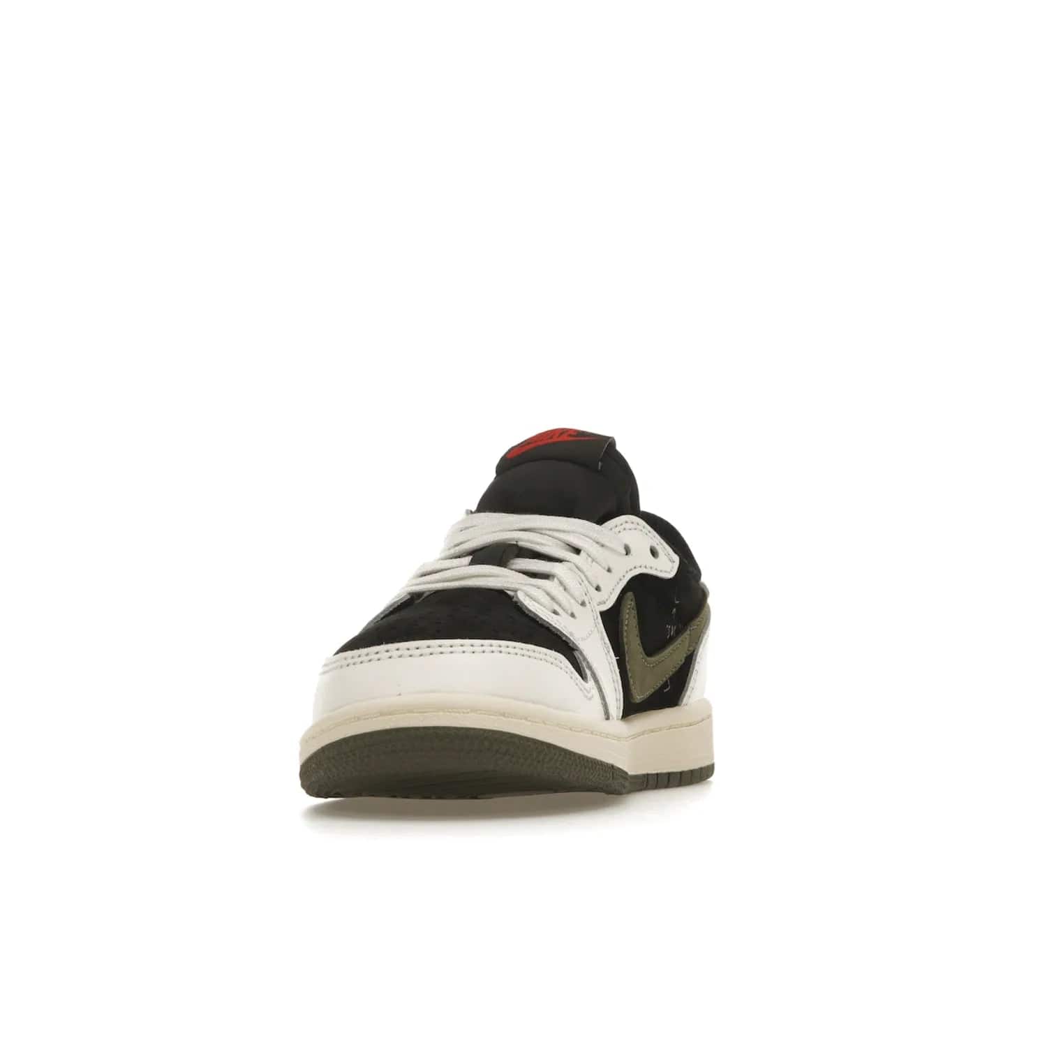 Jordan 1 Retro Low OG SP Travis Scott Olive (PS) - Image 12 - Only at www.BallersClubKickz.com - Jordan 1 Retro Low OG SP Travis Scott Olive: A Sail upper, Red and Black accents, and Olive midsole combine for a classic sneaker that is perfect for any style.