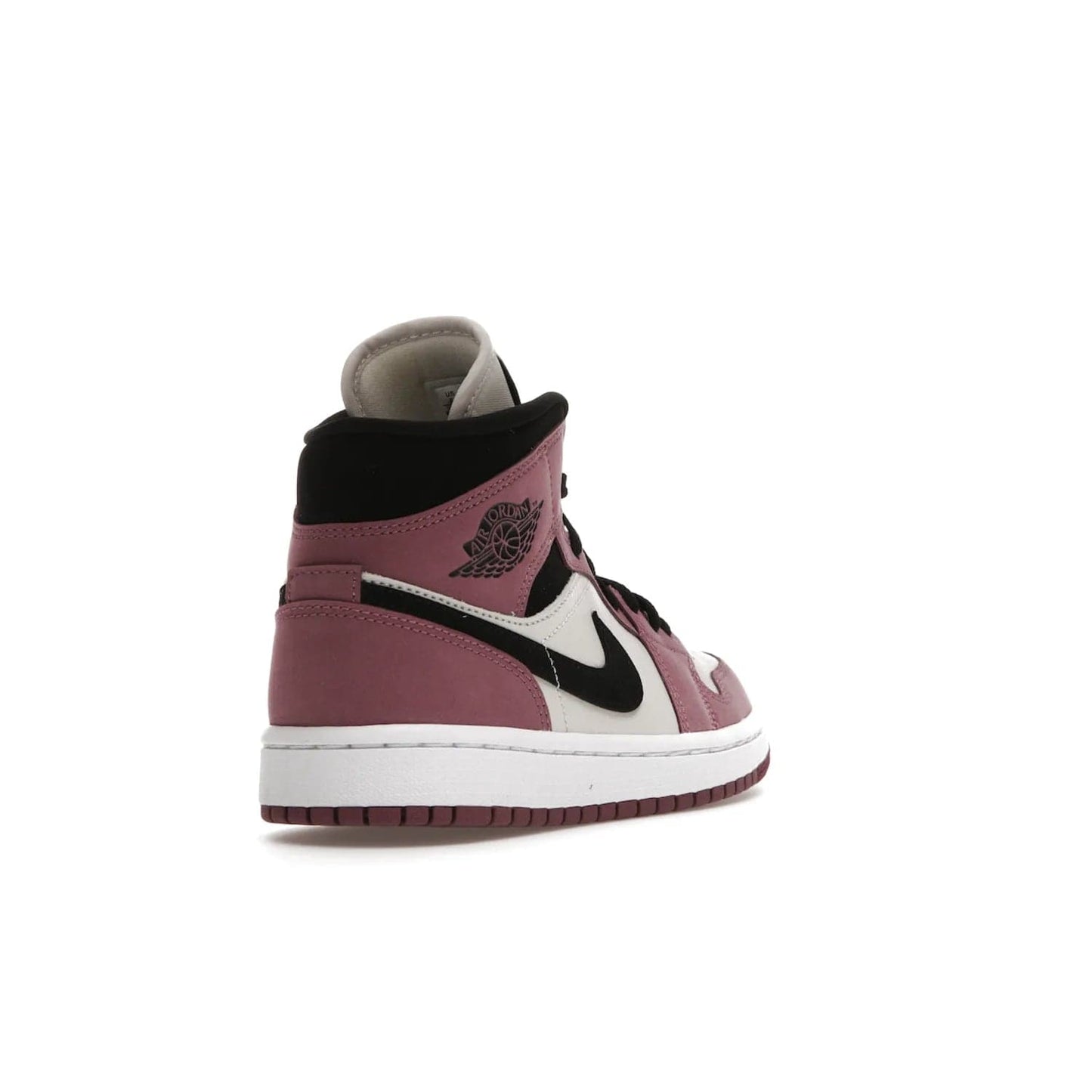 Jordan 1 Mid SE Light Mulberry (Women's) - Image 31 - Only at www.BallersClubKickz.com - Classic style meets performance with the Air Jordan 1 Mid Light Mulberry (Women's). Sleek leather overlays and light bone detailing bring out the best of this classic sneaker, perfect for the active woman on-the-go. Available March 2022.