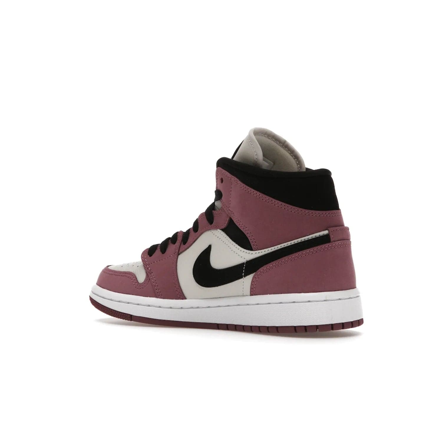 Jordan 1 Mid SE Light Mulberry (Women's) - Image 23 - Only at www.BallersClubKickz.com - Classic style meets performance with the Air Jordan 1 Mid Light Mulberry (Women's). Sleek leather overlays and light bone detailing bring out the best of this classic sneaker, perfect for the active woman on-the-go. Available March 2022.