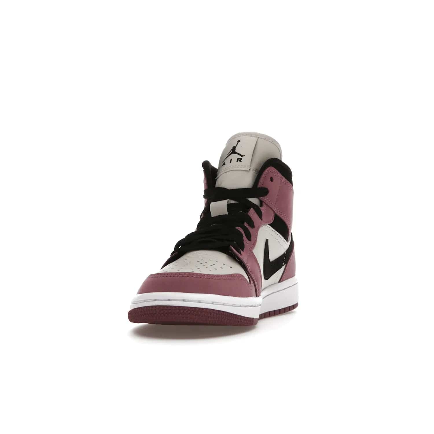 Jordan 1 Mid SE Light Mulberry (Women's) - Image 12 - Only at www.BallersClubKickz.com - Classic style meets performance with the Air Jordan 1 Mid Light Mulberry (Women's). Sleek leather overlays and light bone detailing bring out the best of this classic sneaker, perfect for the active woman on-the-go. Available March 2022.