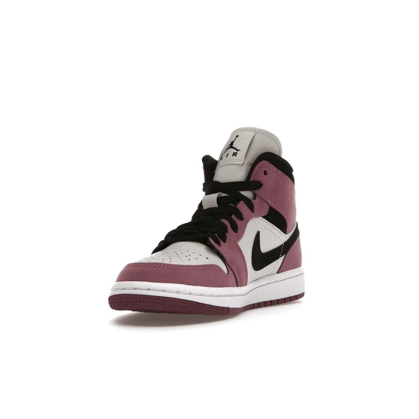 Jordan 1 Mid SE Light Mulberry (Women's) - Image 13 - Only at www.BallersClubKickz.com - Classic style meets performance with the Air Jordan 1 Mid Light Mulberry (Women's). Sleek leather overlays and light bone detailing bring out the best of this classic sneaker, perfect for the active woman on-the-go. Available March 2022.