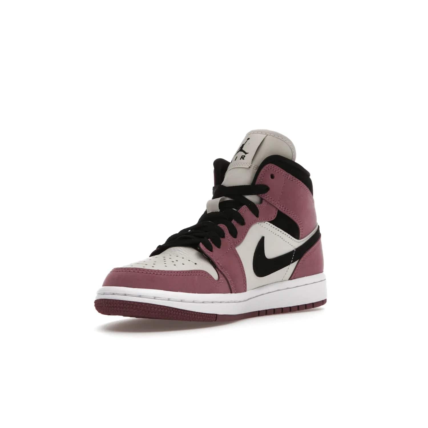 Jordan 1 Mid SE Light Mulberry (Women's) - Image 14 - Only at www.BallersClubKickz.com - Classic style meets performance with the Air Jordan 1 Mid Light Mulberry (Women's). Sleek leather overlays and light bone detailing bring out the best of this classic sneaker, perfect for the active woman on-the-go. Available March 2022.