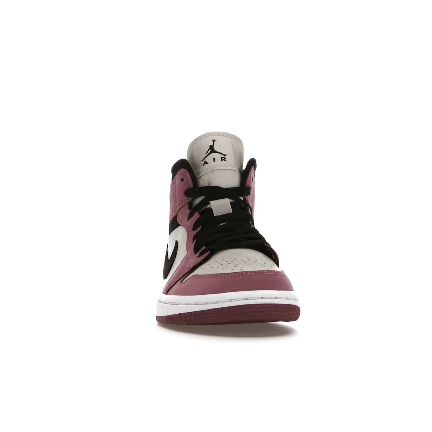 Jordan 1 Mid SE Light Mulberry (Women's) - Image 9 - Only at www.BallersClubKickz.com - Classic style meets performance with the Air Jordan 1 Mid Light Mulberry (Women's). Sleek leather overlays and light bone detailing bring out the best of this classic sneaker, perfect for the active woman on-the-go. Available March 2022.