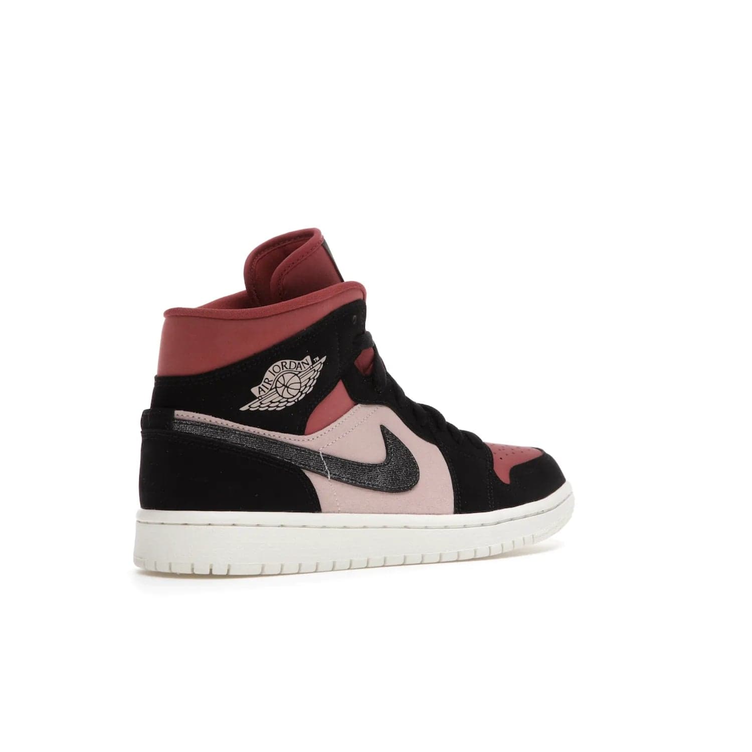 Jordan 1 Mid Canyon Rust (Women's) - Image 33 - Only at www.BallersClubKickz.com - The Air Jordan 1 Mid Canyon Rust for Women (W) is a stylish mid-top sneaker with distressed Nike swooshes and a white rubber cupsole. Featuring a blend of particle beige, canyon rust, sail and black, this versatile design will provide you with amazing comfort and style. Out now, 1st March 2021!