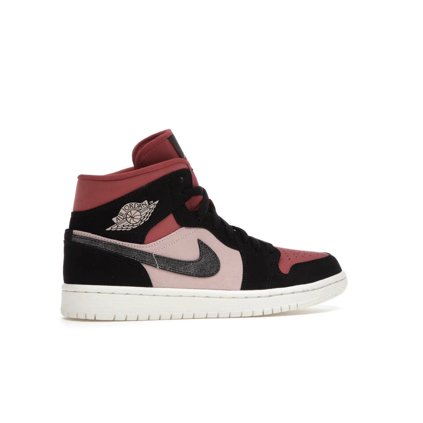 Jordan 1 Mid Canyon Rust (Women's) - Image 35 - Only at www.BallersClubKickz.com - The Air Jordan 1 Mid Canyon Rust for Women (W) is a stylish mid-top sneaker with distressed Nike swooshes and a white rubber cupsole. Featuring a blend of particle beige, canyon rust, sail and black, this versatile design will provide you with amazing comfort and style. Out now, 1st March 2021!