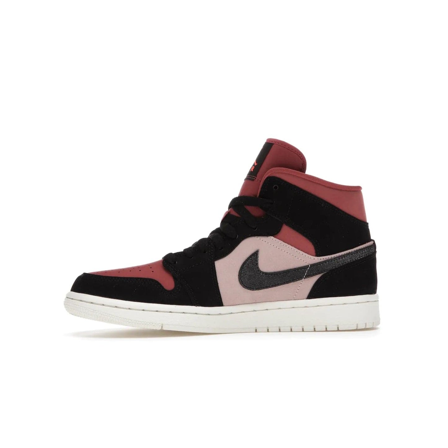 Jordan 1 Mid Canyon Rust (Women's) - Image 18 - Only at www.BallersClubKickz.com - The Air Jordan 1 Mid Canyon Rust for Women (W) is a stylish mid-top sneaker with distressed Nike swooshes and a white rubber cupsole. Featuring a blend of particle beige, canyon rust, sail and black, this versatile design will provide you with amazing comfort and style. Out now, 1st March 2021!