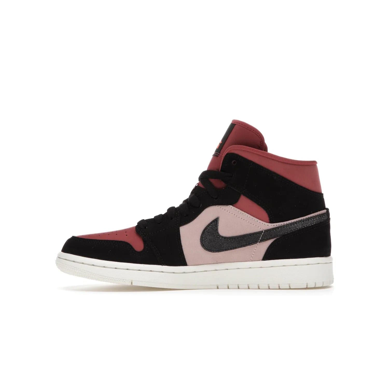 Jordan 1 Mid Canyon Rust (Women's) - Image 19 - Only at www.BallersClubKickz.com - The Air Jordan 1 Mid Canyon Rust for Women (W) is a stylish mid-top sneaker with distressed Nike swooshes and a white rubber cupsole. Featuring a blend of particle beige, canyon rust, sail and black, this versatile design will provide you with amazing comfort and style. Out now, 1st March 2021!