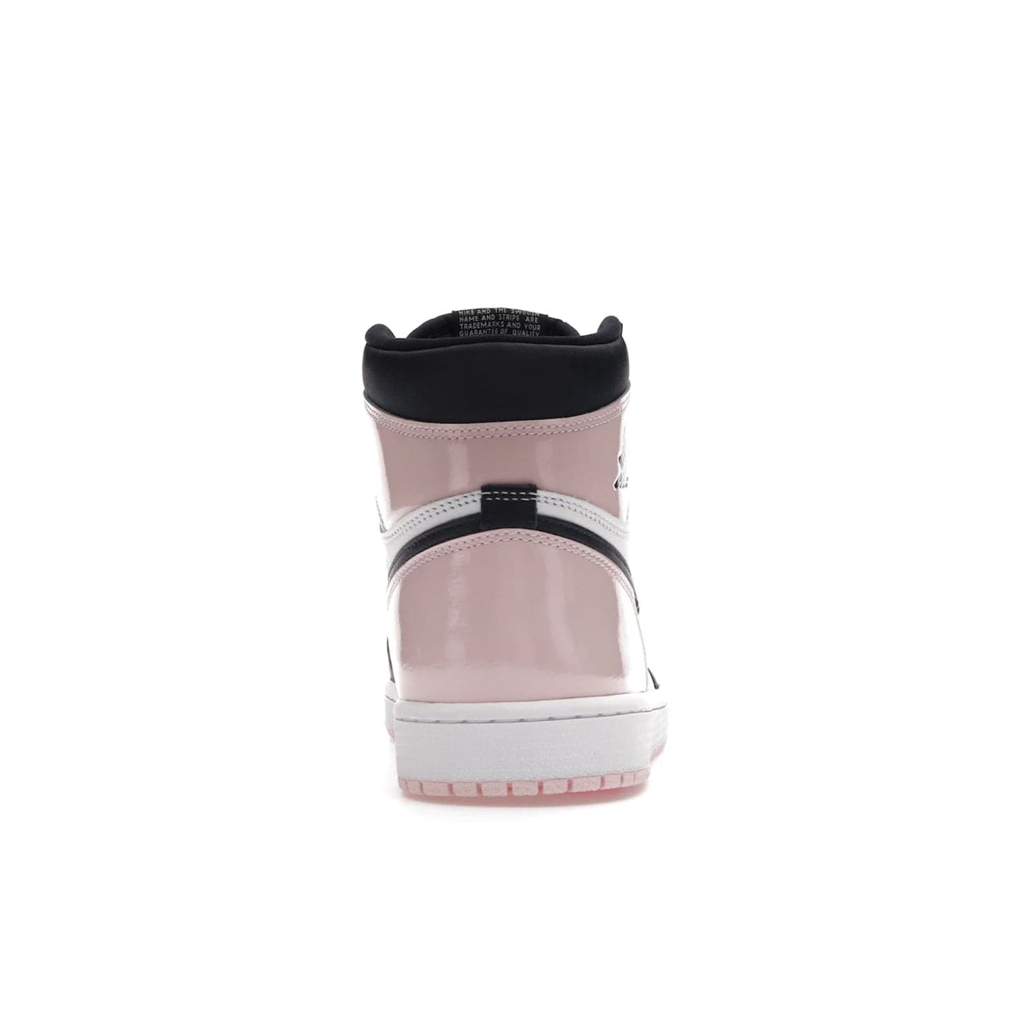 Jordan 1 Retro High OG Atmosphere (Women's) - Image 28 - Only at www.BallersClubKickz.com - Style up with the Women's Air Jordan 1 High Atmosphere. Featuring Black Toe colour-blocking, dynamic leather and light pink patent, this 1985 design brings Michael Jordan's iconic bubblegum habit to your winter collection.