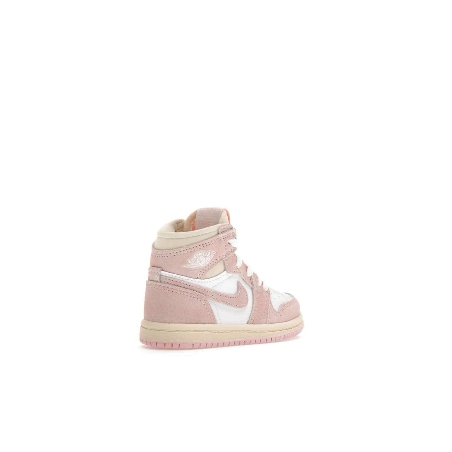 Jordan 1 Retro High OG Washed Pink (TD) - Image 33 - Only at www.BallersClubKickz.com - Retro style meets modern comfort: Introducing the Jordan 1 High OG Washed Pink (TD). Combining Atmosphere/White/Muslin/Sail colors with a high-rise silhouette, these shoes will be an instant classic when they release April 22, 2023.