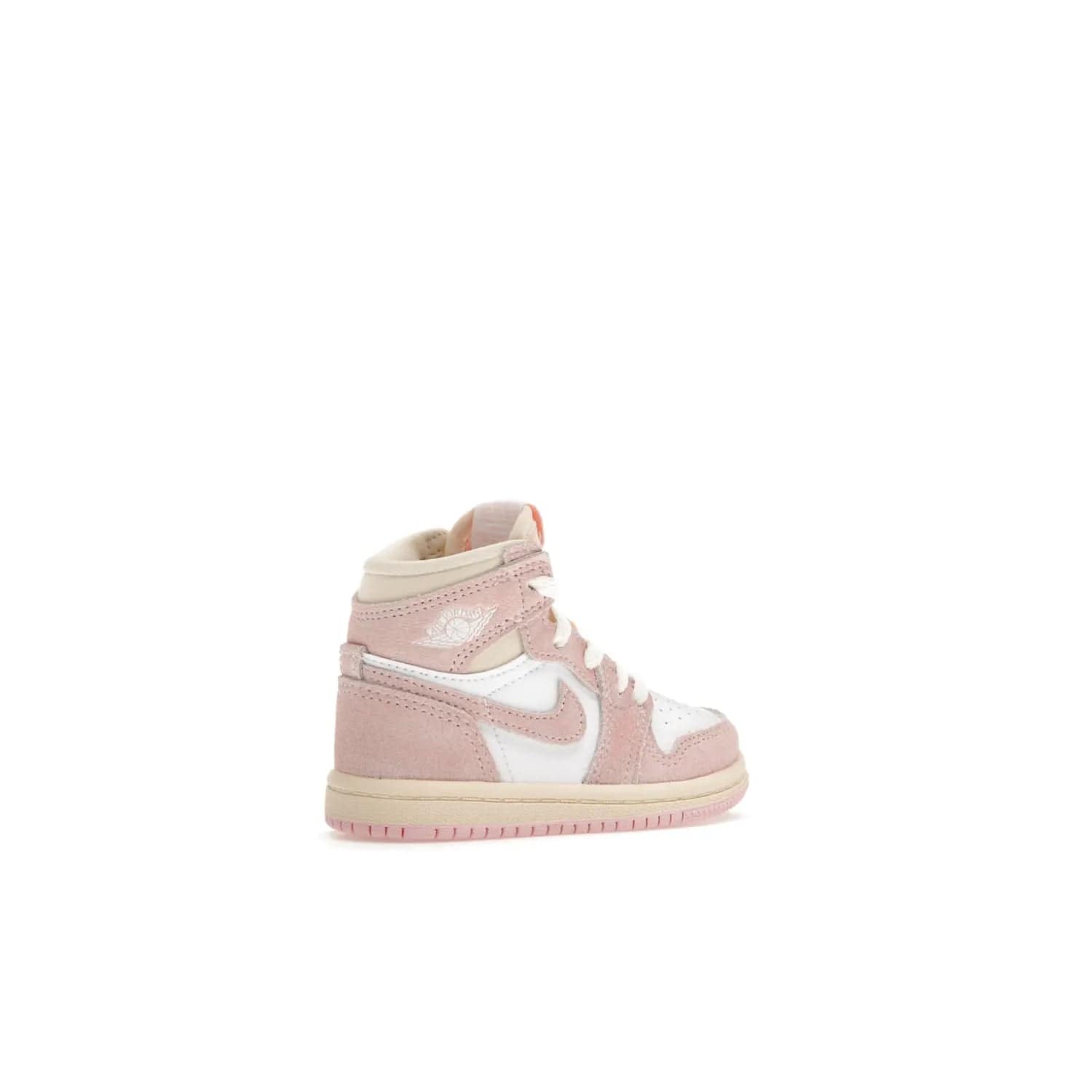 Jordan 1 Retro High OG Washed Pink (TD) - Image 34 - Only at www.BallersClubKickz.com - Retro style meets modern comfort: Introducing the Jordan 1 High OG Washed Pink (TD). Combining Atmosphere/White/Muslin/Sail colors with a high-rise silhouette, these shoes will be an instant classic when they release April 22, 2023.