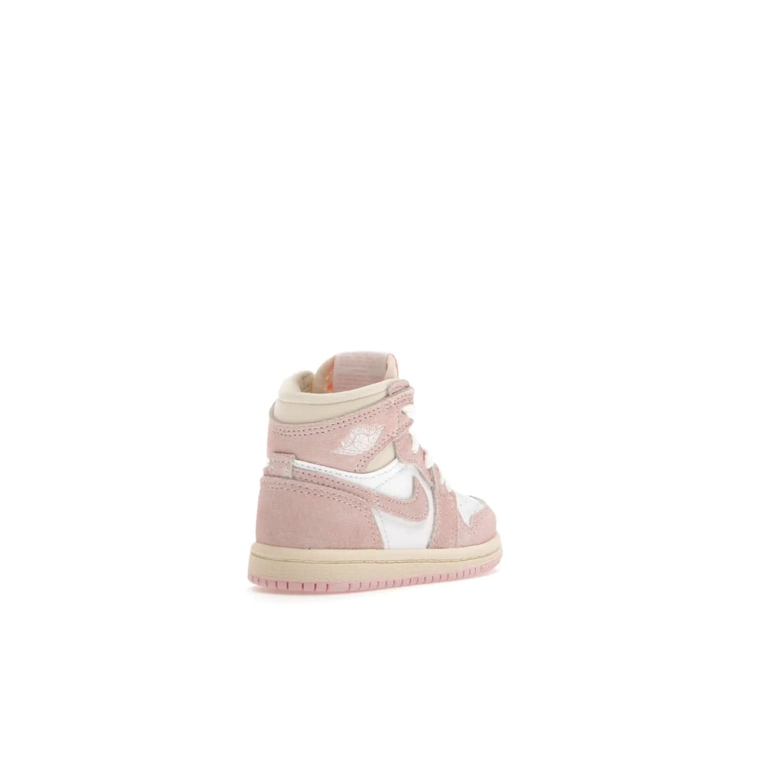 Jordan 1 Retro High OG Washed Pink (TD) - Image 32 - Only at www.BallersClubKickz.com - Retro style meets modern comfort: Introducing the Jordan 1 High OG Washed Pink (TD). Combining Atmosphere/White/Muslin/Sail colors with a high-rise silhouette, these shoes will be an instant classic when they release April 22, 2023.