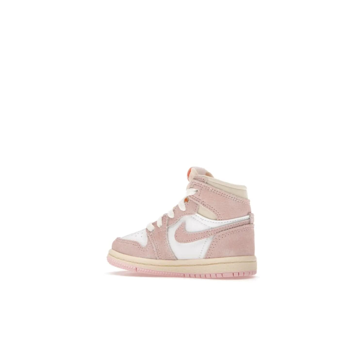 Jordan 1 Retro High OG Washed Pink (TD) - Image 21 - Only at www.BallersClubKickz.com - Retro style meets modern comfort: Introducing the Jordan 1 High OG Washed Pink (TD). Combining Atmosphere/White/Muslin/Sail colors with a high-rise silhouette, these shoes will be an instant classic when they release April 22, 2023.