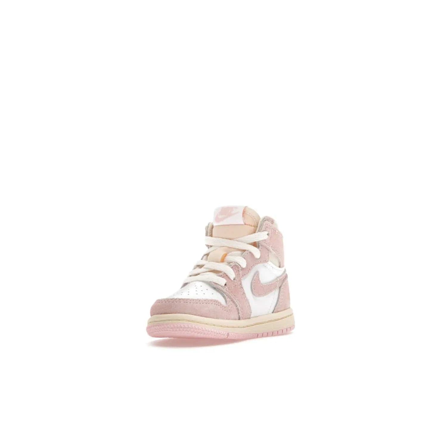 Jordan 1 Retro High OG Washed Pink (TD) - Image 14 - Only at www.BallersClubKickz.com - Retro style meets modern comfort: Introducing the Jordan 1 High OG Washed Pink (TD). Combining Atmosphere/White/Muslin/Sail colors with a high-rise silhouette, these shoes will be an instant classic when they release April 22, 2023.
