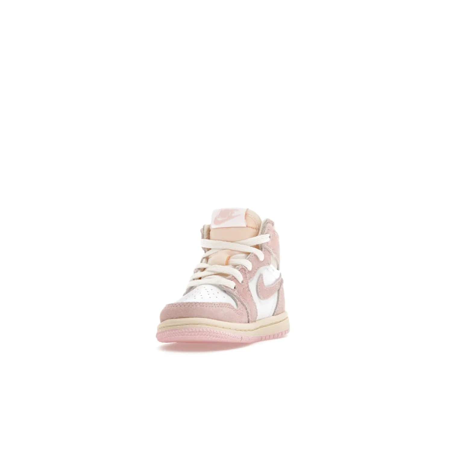 Jordan 1 Retro High OG Washed Pink (TD) - Image 13 - Only at www.BallersClubKickz.com - Retro style meets modern comfort: Introducing the Jordan 1 High OG Washed Pink (TD). Combining Atmosphere/White/Muslin/Sail colors with a high-rise silhouette, these shoes will be an instant classic when they release April 22, 2023.