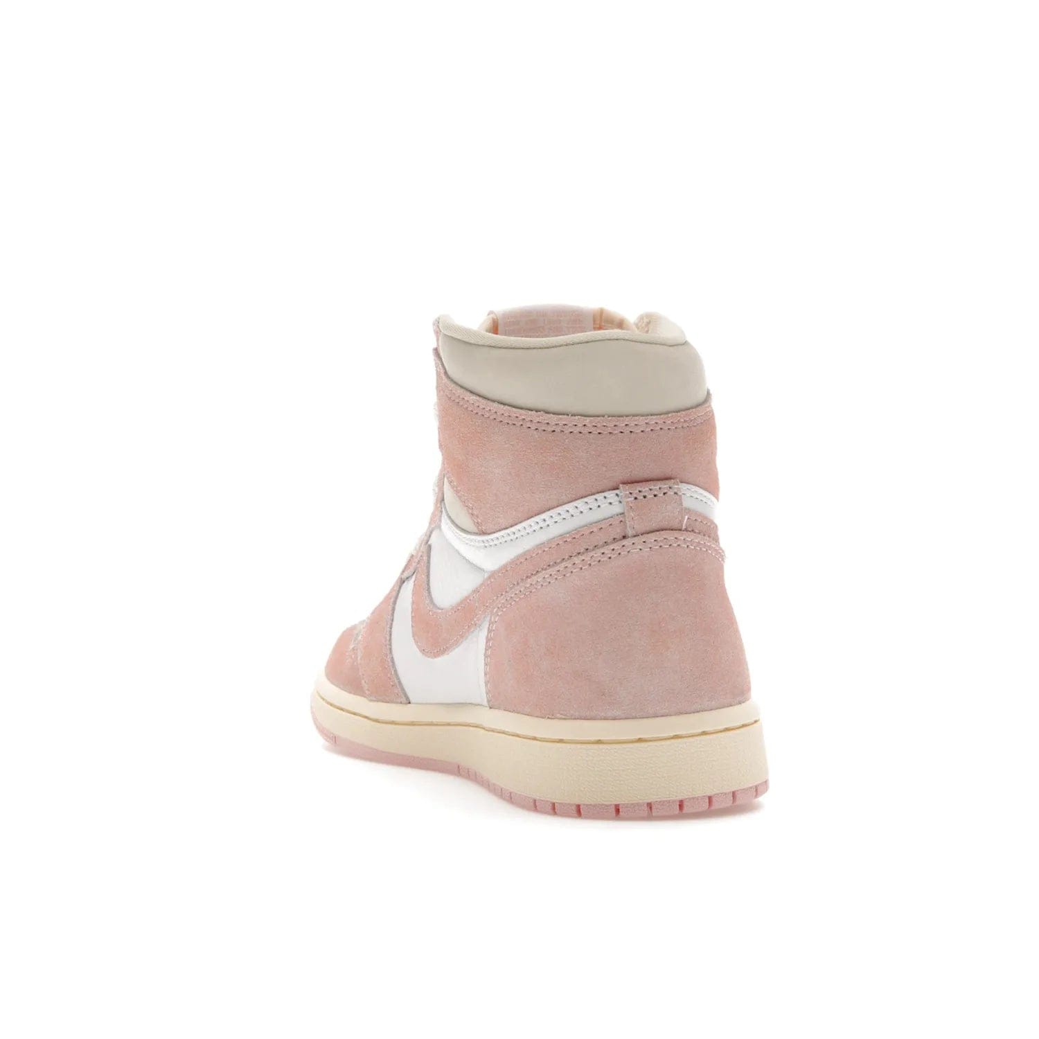 Jordan 1 Retro High OG Washed Pink (Women's) - Image 26 - Only at www.BallersClubKickz.com - Iconic Air Jordan 1 Retro High OG for women with unique pink suede and white leather uppers. Get the timeless look on April 22, 2023.