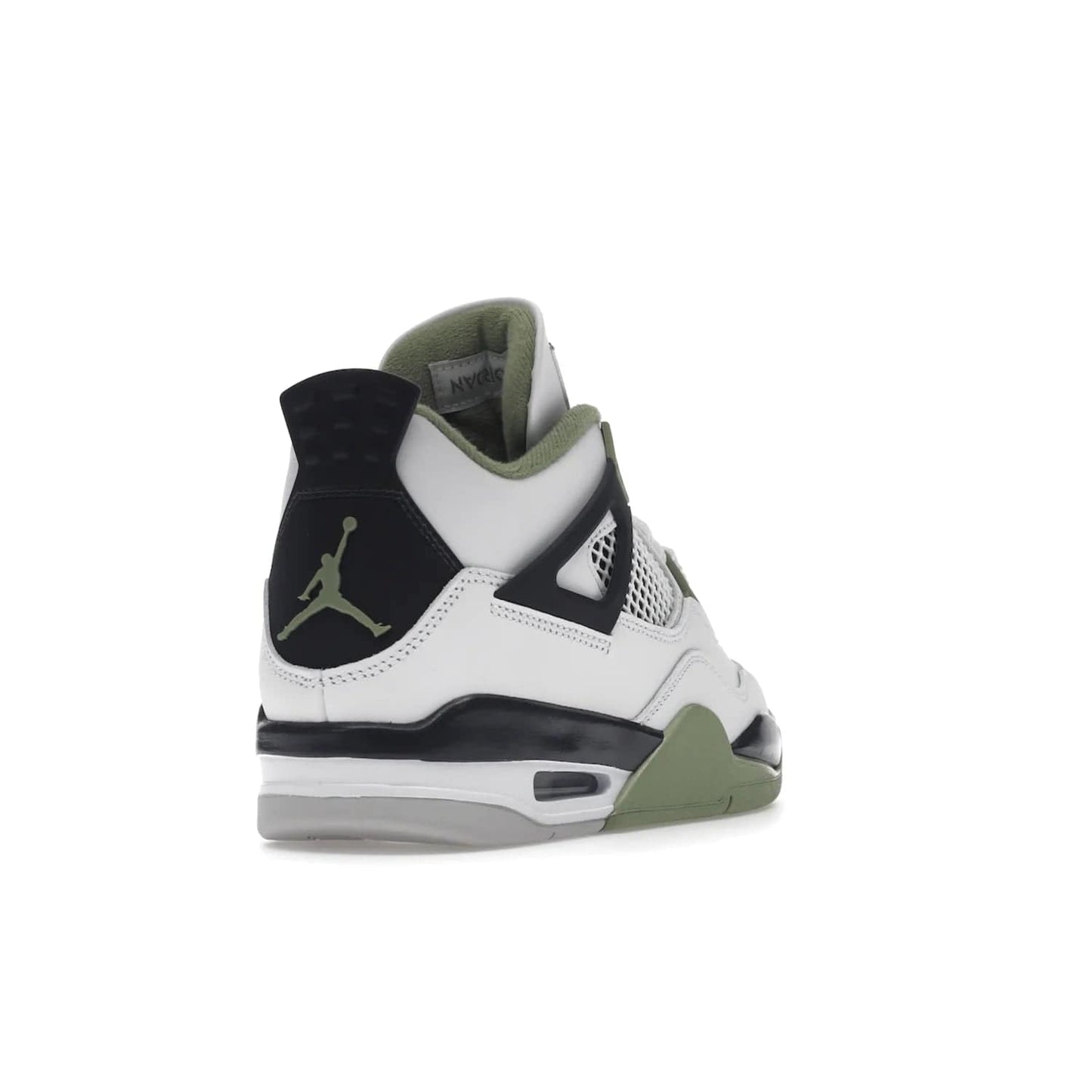 Jordan 4 Retro Seafoam (Women's) - Image 31 - Only at www.BallersClubKickz.com - Classic Air Jordan 4 Retro Seafoam (W), white leather upper with black midsole and heel tab, seafoam green details. Available in womens' sizing February 9, 2023.