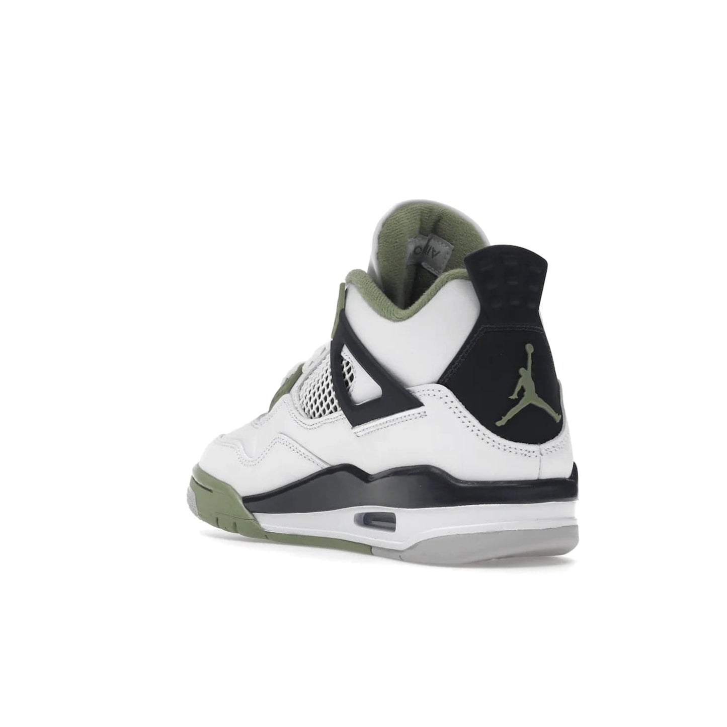 Jordan 4 Retro Seafoam (Women's) - Image 25 - Only at www.BallersClubKickz.com - Classic Air Jordan 4 Retro Seafoam (W), white leather upper with black midsole and heel tab, seafoam green details. Available in womens' sizing February 9, 2023.