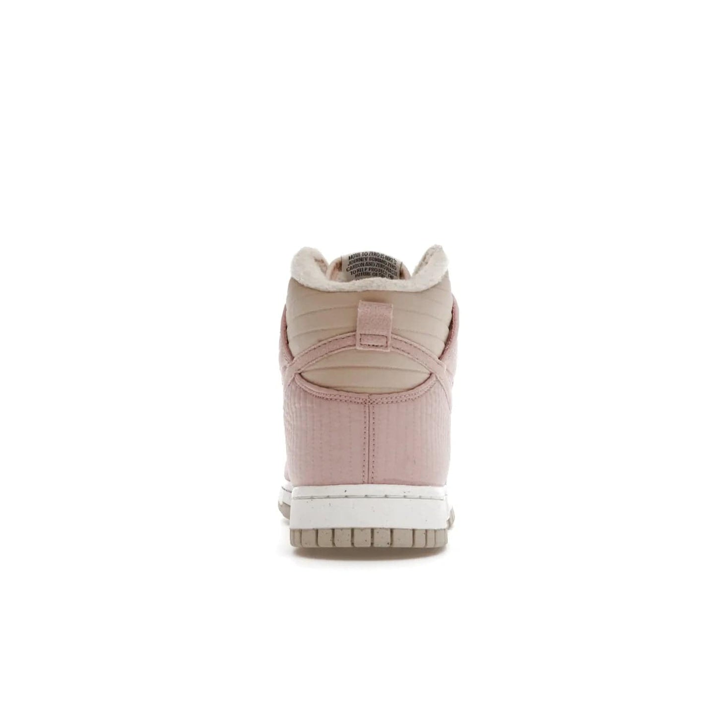 Nike Dunk High LX Next Nature Pink Oxford (Women's) - Image 28 - Only at www.BallersClubKickz.com - Cozy up in the Nike Dunk High LX Next Nature Pink Oxford for Women. Quilted upper, white midsole, soft fleece interior provide warmth and comfort for cold winter nights.
